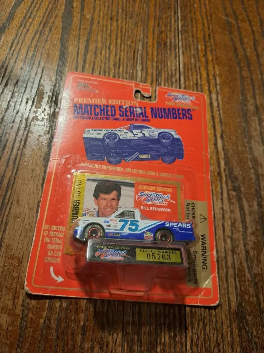 Vintage New NASCAR Racing Champions Super Truck Series Bill Sedgwick 78 NOS